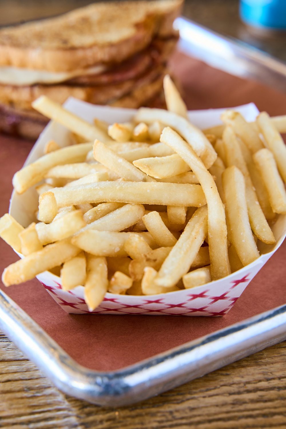 A basket of french fries