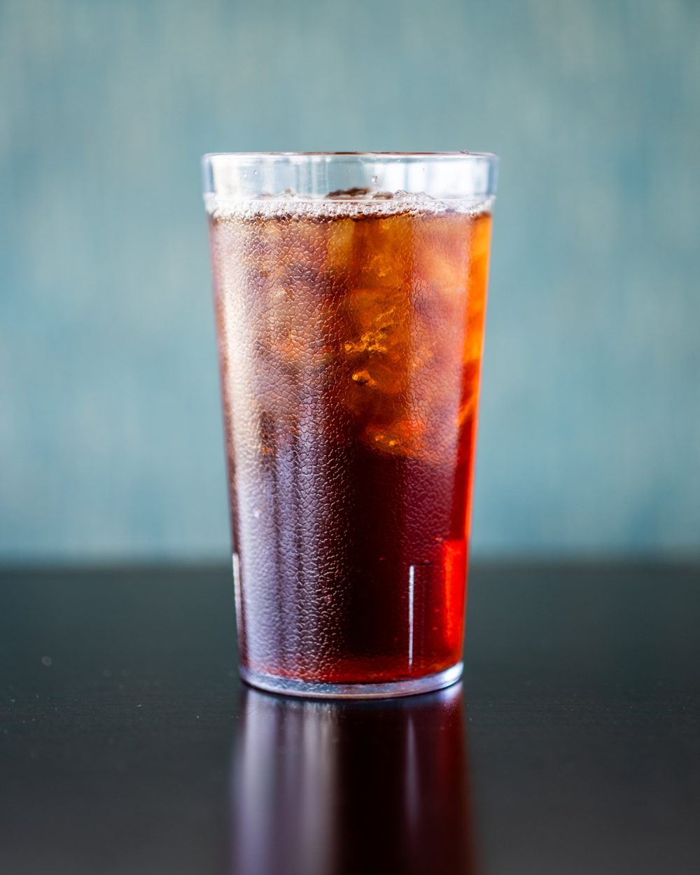 A tall glass of iced sweet tea